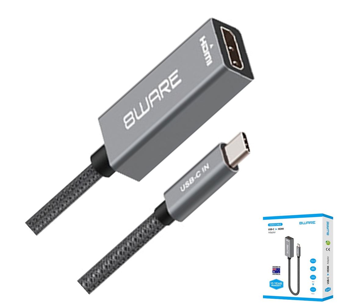 8WARE USB-C TO HDMI ADAPTER - 4K VIDEO & AUDIO