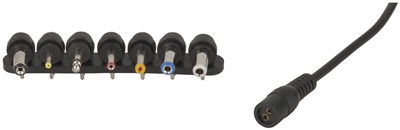 GENERIC/UNSPECIFIED MANUFACTURER 9VAC 1A UNREGULATED POWER SUPPLY WITH 7 DC PLUGS