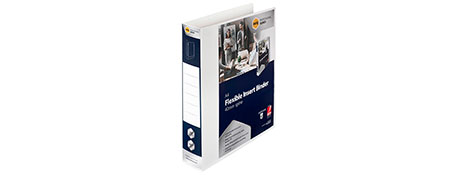 MARBIG A4 WHITE POLYPROPYLENE INSERT BINDER FOR EASY FILING