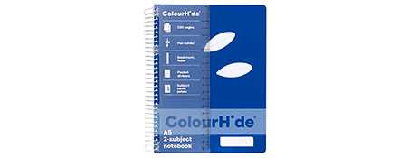 GENERIC/UNSPECIFIED MANUFACTURER A5 300-PAGE SPIRAL NOTEBOOK WITH PEN HOLDER & RULER