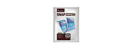 QUARTET ALUMINIUM SNAP POSTER FRAME FOR EASY DISPLAY - LOCAL STOCK
