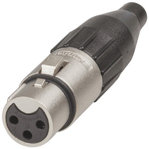 AMPHENOL 3 PIN FEMALE XLR CONNECTOR - SOLDER TAG