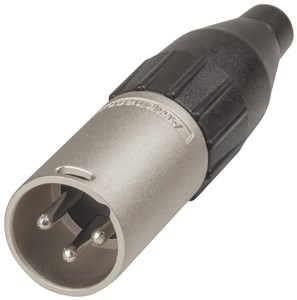 AMPHENOL 3 PIN MALE XLR CANNON PLUG CONNECTOR - SOLDER TAG