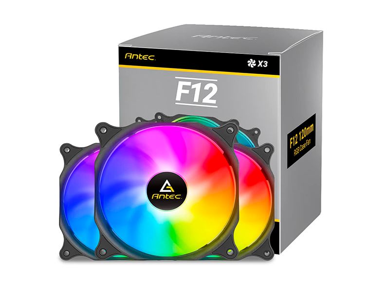 ANTEC F12 RACING ARGB 120MM FAN 3-PACK FOR PC COOLING