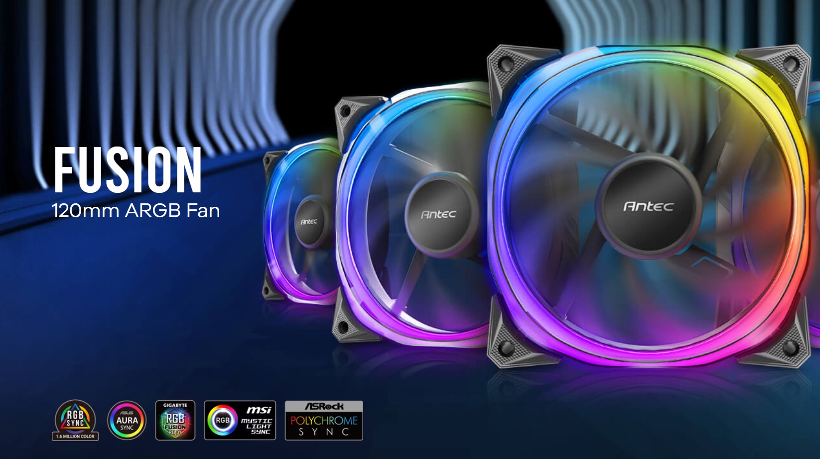 ANTEC FUSION 120 ARGB CASE FAN - BRILLIANT COOLING