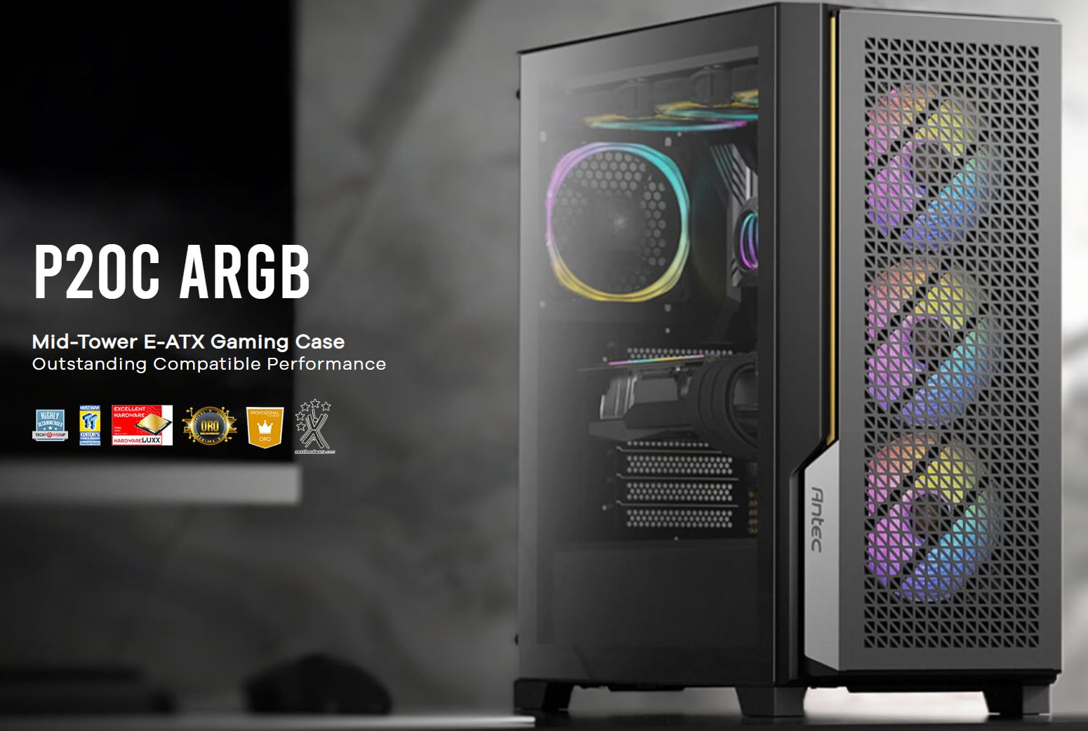ANTEC P20C ARGB MID-TOWER CASE FOR STUNNING BUILDS