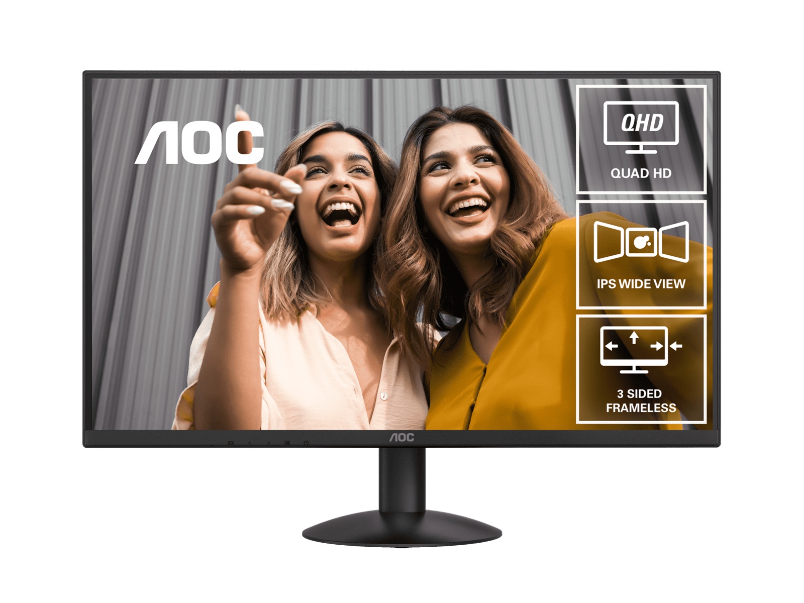 AOC 27-INCH QHD MONITOR FOR CRISP VISUALS & PRODUCTIVITY