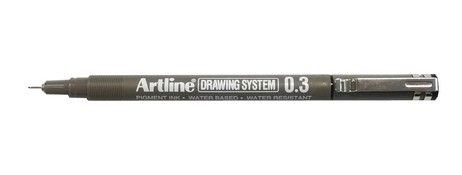 ARTLINE TECHNICAL DRAWING PEN 0.3MM BLACK - FADE PROOF INK