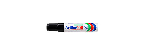 ARTLINE 100 JUMBO PERMANENT MARKER - BLACK CHISEL NIB