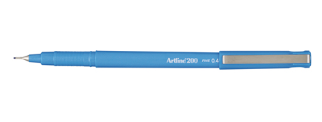 ARTLINE 200 BLUE FIBRE TIP PEN - INSTANT DRY WRITING