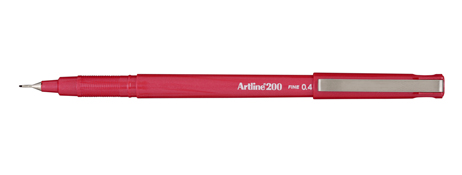 ARTLINE 200 RED FIBRE TIP PEN - 2-5MM LINE WIDTH