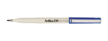 ARTLINE 210 BLUE FIBRE TIP PEN - BOLD 2MM LINE