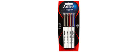 ARTLINE 210 FIBRE TIP MARKERS - ASSORTED COLOURS, BOLD LINES