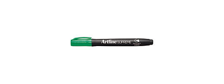ARTLINE SUPREME GREEN PERMANENT MARKER - 1.0MM BULLET NIB