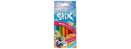ARTLINE STIX CONNECTABLE BRUSH MARKERS - ASSORTED 6 PACK