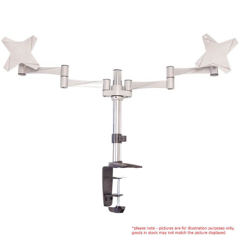 ASTROTEK DUAL MONITOR DESK MOUNT FOR GERALDTON OFFICES