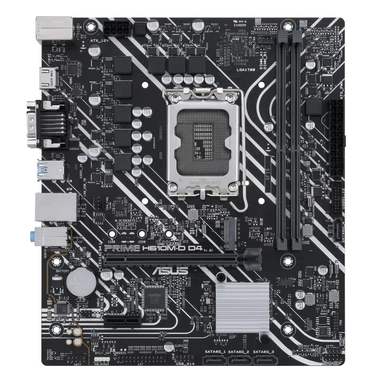 ASUS PRIME H610M-D D4 MOTHERBOARD FOR RELIABLE BUILDS