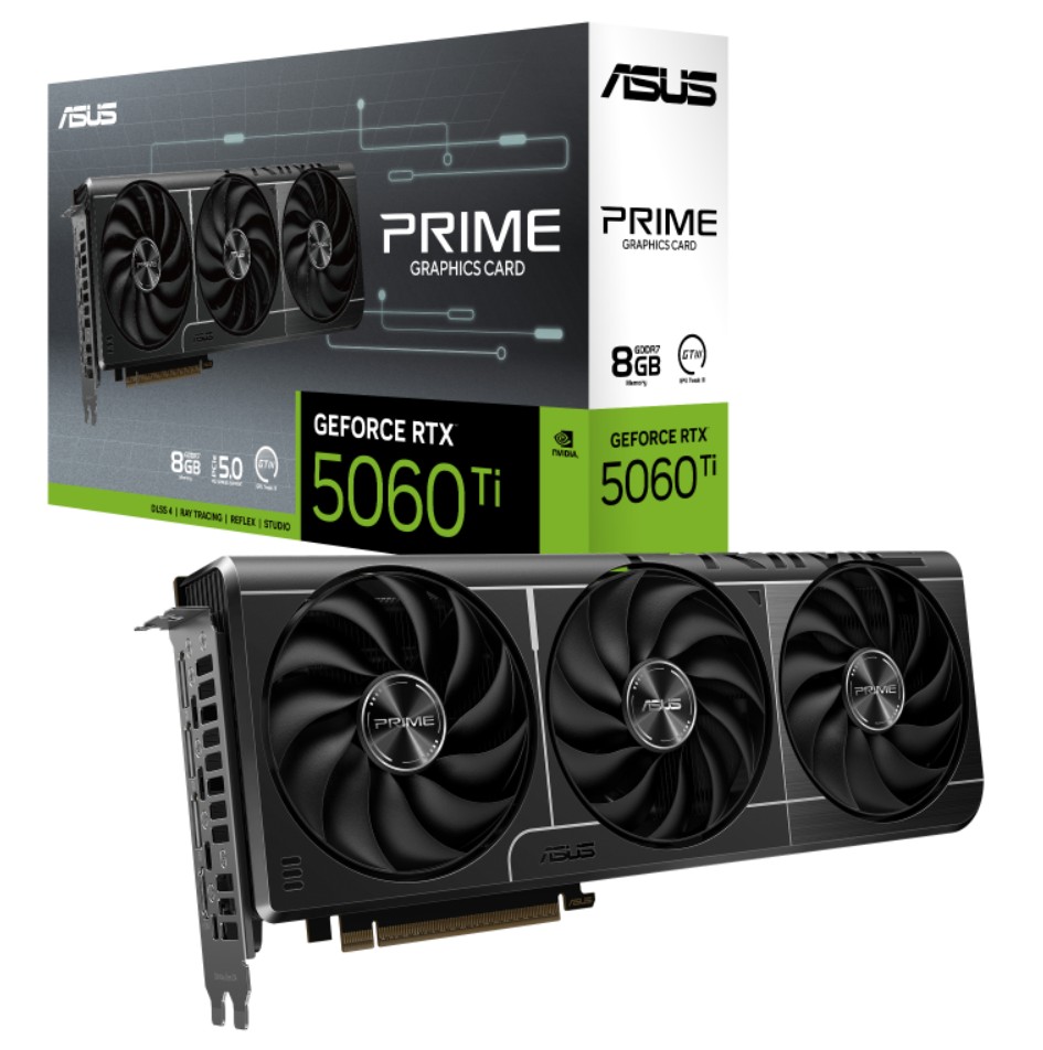 ASUS RTX 5060 TI 8GB GRAPHICS CARD FOR GAMING PERFORMANCE