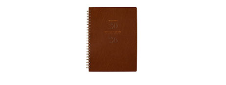 AT-A-GLANCE SIGNATURE 2026 A4 WEEKLY PLANNER - BROWN