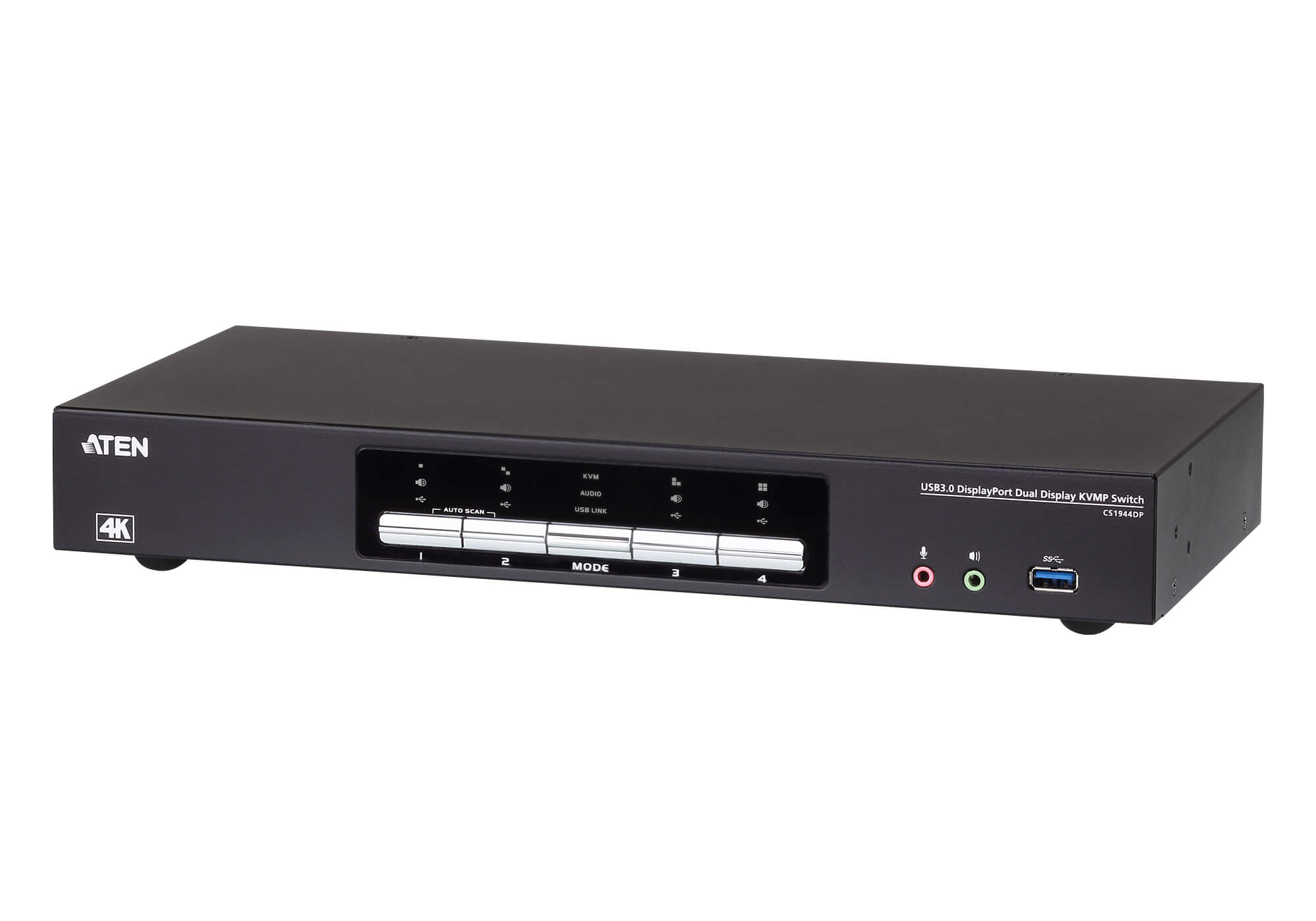 ATEN 4-PORT DISPLAYPORT SPLITTER HUB FOR MULTI-MONITOR SETUP