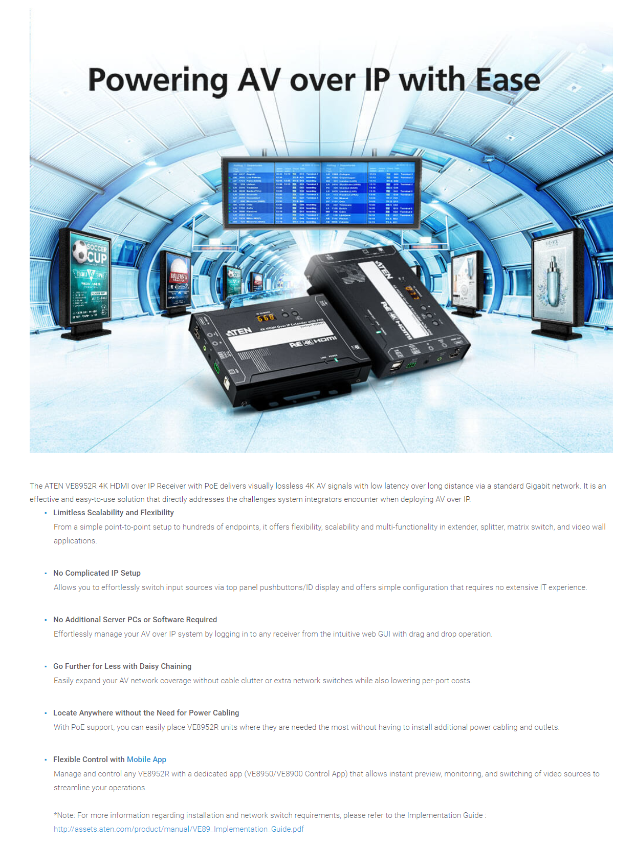 ATEN VE8952R HDMI OVER CAT 5E/6 HDBASET EXTENDER KIT