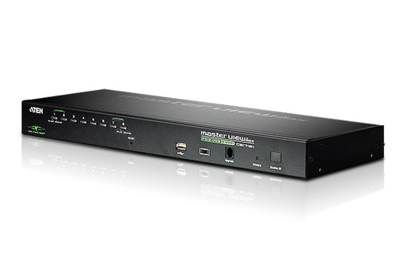 ATEN 8-PORT DVI KVM SWITCH WITH USB FOR PC CONTROL