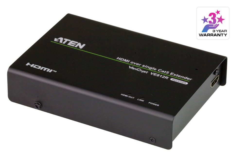 ATEN VE812R HDMI HDBASET RECEIVER WITH RS-232 & IR