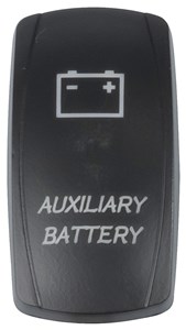 GENERIC/ACCESSORY LASER ETCHED AUXILIARY BATTERY SWITCH COVER FOR PROFESSIONAL FINISH