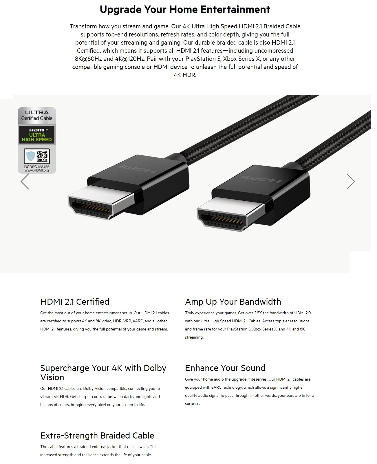 BELKIN 2M BLACK USB-C TO LIGHTNING CABLE FOR FAST CHARGING