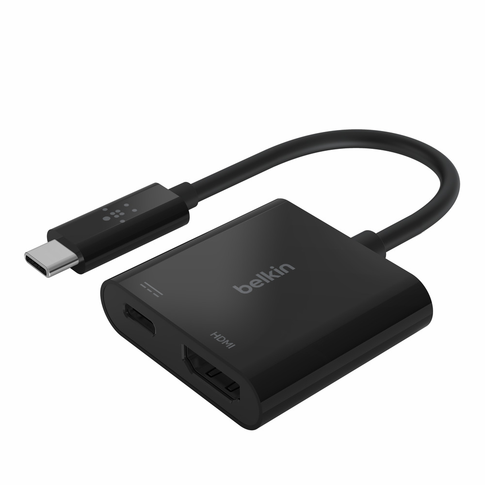 BELKIN USB-C TO HDMI & CHARGE ADAPTER - BLACK