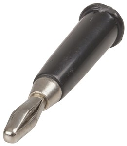 UNSPECIFIED MANUFACTURER BLACK BANANA 4MM PLUG FOR AUDIO & TEST CONNECTIONS