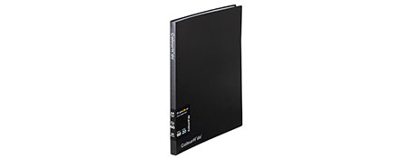 COLOURHIDE A4 BLACK 20 PAGE DISPLAY BOOK FOR DOCUMENTS