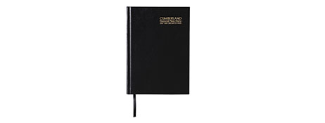 CUMBERLANDS BLACK A5 DAY TO PAGE DESK DIARY | ESSENTIAL PLANNER