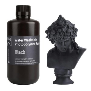 UNKNOWN MANUFACTURER WATER WASHABLE RESIN 1.0 BLACK 1KG FOR 3D PRINTING