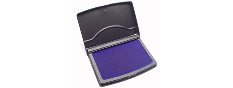 UNSPECIFIED MANUFACTURER BLUE FELT STAMP INK PAD FOR CLEAR IMPRESSIONS (7X11CM)