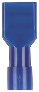 UNSPECIFIED MANUFACTURER BLUE INSULATED FEMALE SPADE CONNECTORS (50 PACK) - 1.5-2.5MM²