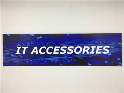 UNSPECIFIED MANUFACTURER BLUE IT RESELLER CATEGORY SIGN FOR CLEAR SIGNAGE