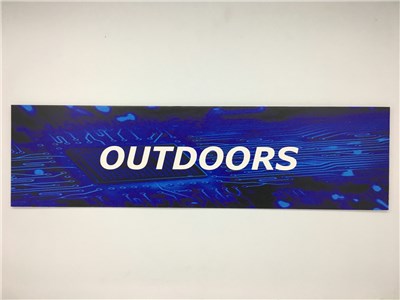 UNSPECIFIED MANUFACTURER BLUE OUTDOOR RESELLER CATEGORY SIGNAGE FOR RETAIL