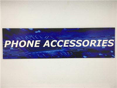 UNSPECIFIED MANUFACTURER BLUE 'PHONE' RESELLER CATEGORY SIGN FOR CLEAR RETAIL GUIDANCE