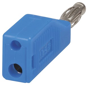 UNSPECIFIED MANUFACTURER BLUE PIGGY BACK BANANA PLUG FOR EASY AUDIO CONNECTIONS