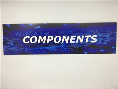 UNSPECIFIED MANUFACTURER BLUE RESELLERS CATEGORY SIGN FOR RETAIL DISPLAYS
