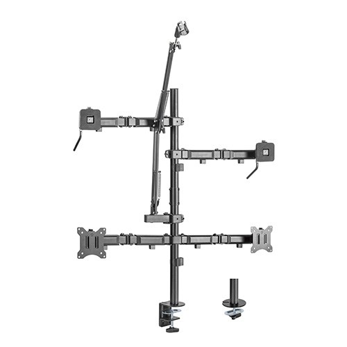 BRATECK DUAL MONITOR DESK MOUNT FOR GERALDTON WORKSPACES