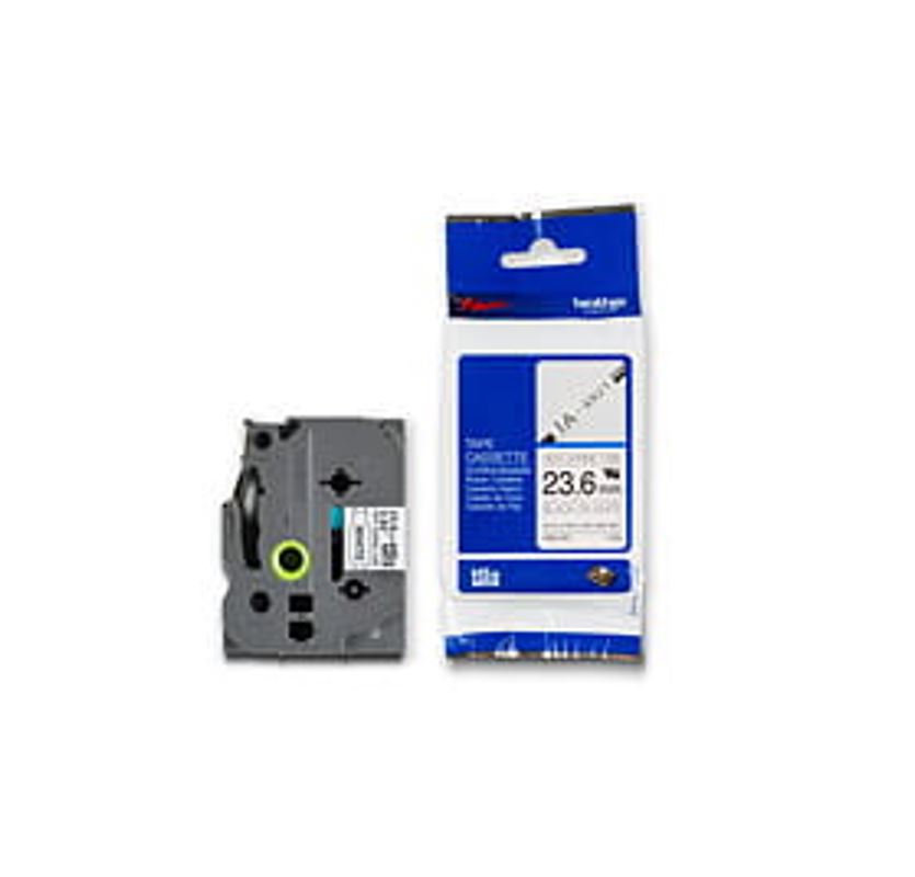 BROTHER HSE-251E BLACK ON YELLOW HEAT SHRINK TUBE 25.4MM