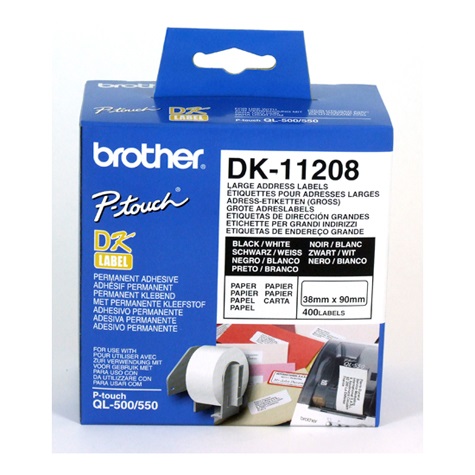 BROTHER DK-11208 STANDARD ADDRESS LABELS - 300 PACK