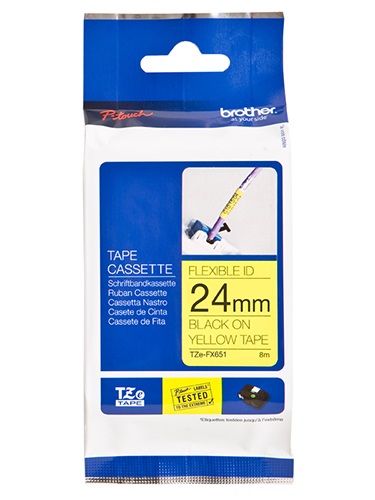 BROTHER FX651 THERMAL LABEL PRINTER TAPE - WHITE 12MM