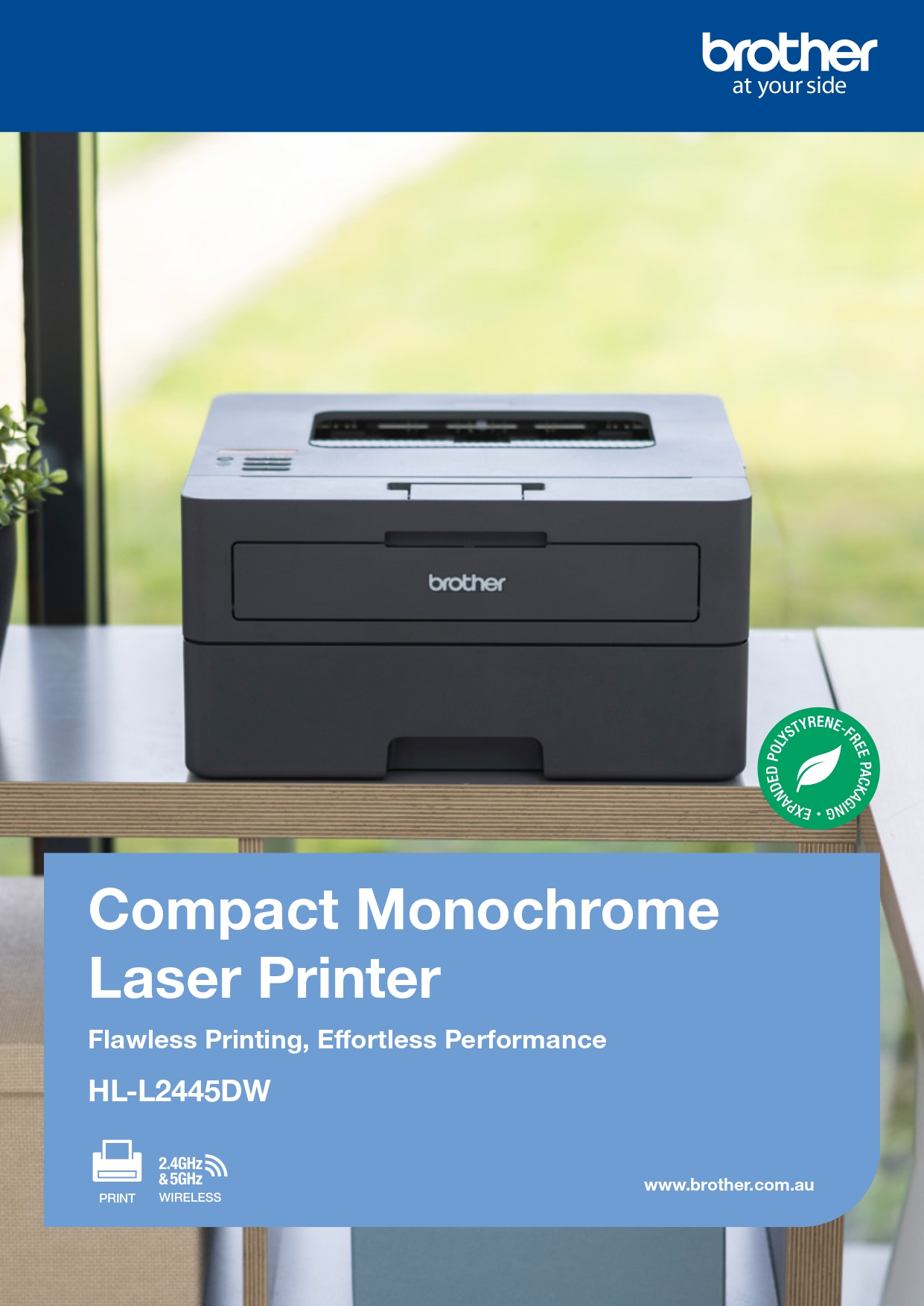 BROTHER HL-L2445DW MONOCHROME LASER PRINTER - FAST & RELIABLE