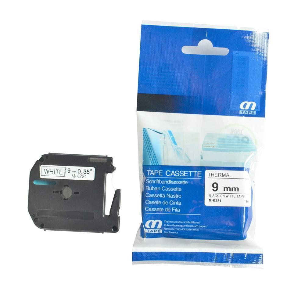 BROTHER K221 LABEL TAPE CASSETTE FOR P-TOUCH PRINTERS