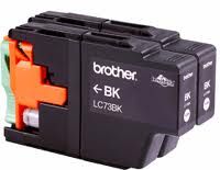 BROTHER LC-73BK INK CARTRIDGE TWIN PACK FOR RELIABLE PRINTING