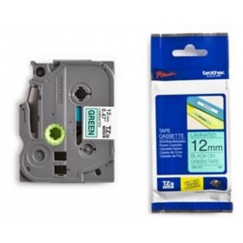 BROTHER TZE-731 BLACK ON GREEN P-TOUCH LABEL TAPE 36MM
