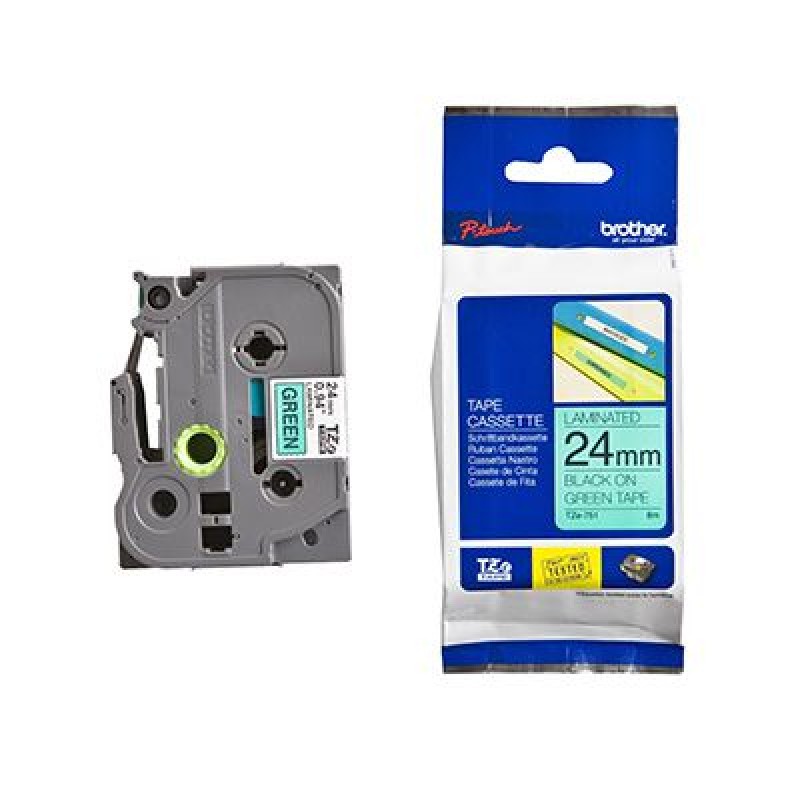 BROTHER TZE-751 BLACK ON YELLOW LABEL TAPE 24MM